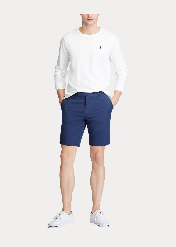 Men's Polo Ralph Lauren Stretch Slim Fit Twill Shorts | 436082GDH